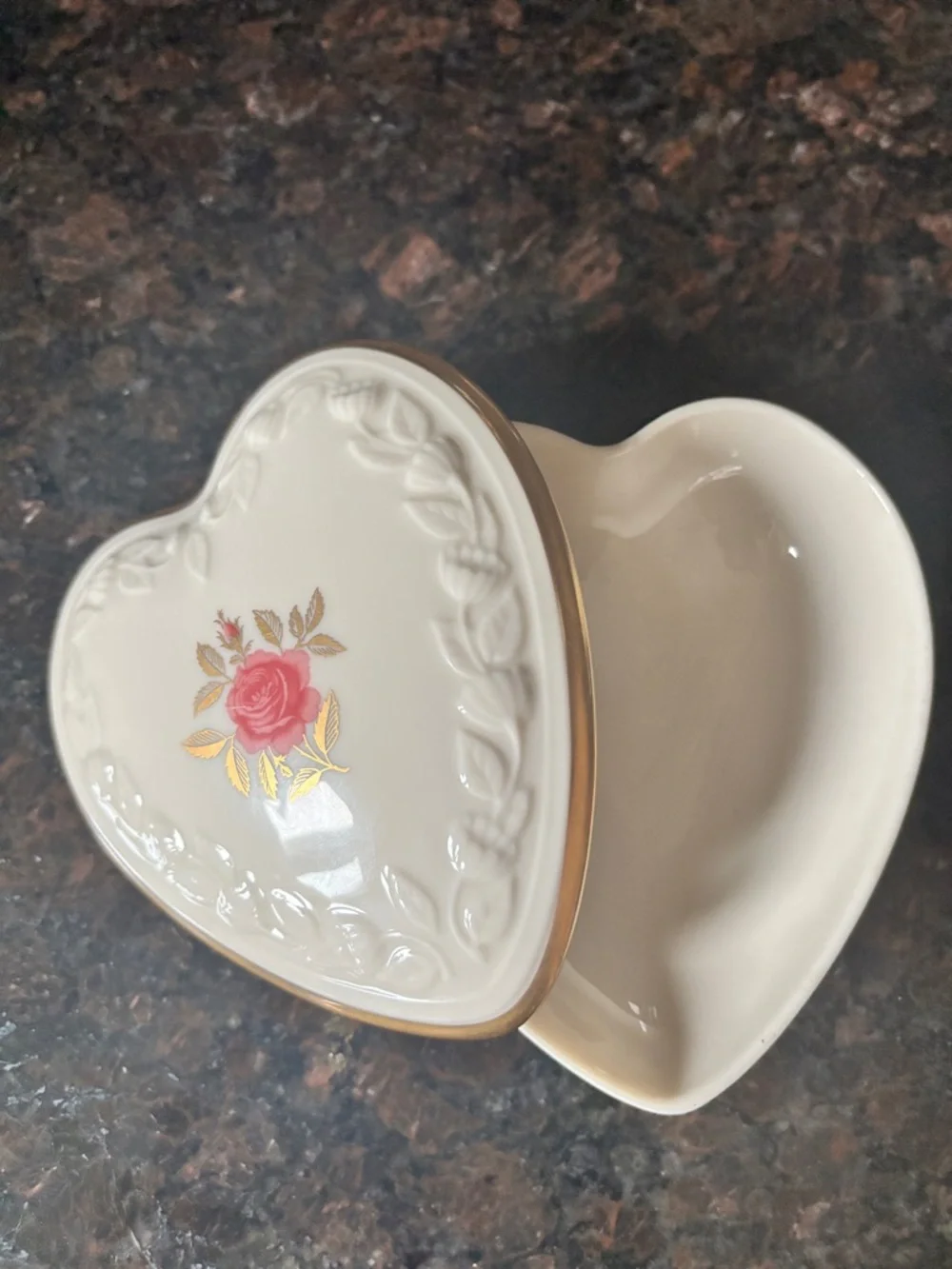 Lenox Rhodora Pattern Trinket Box - Picture 2 of 8